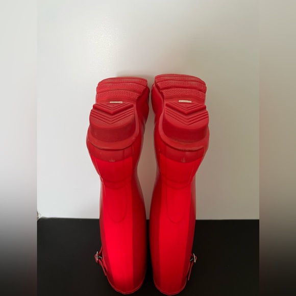 RARE COLOR Women’s HUNTER Original Tall Matte Boots with racer stripe on back💗 - Picture 8 of 12